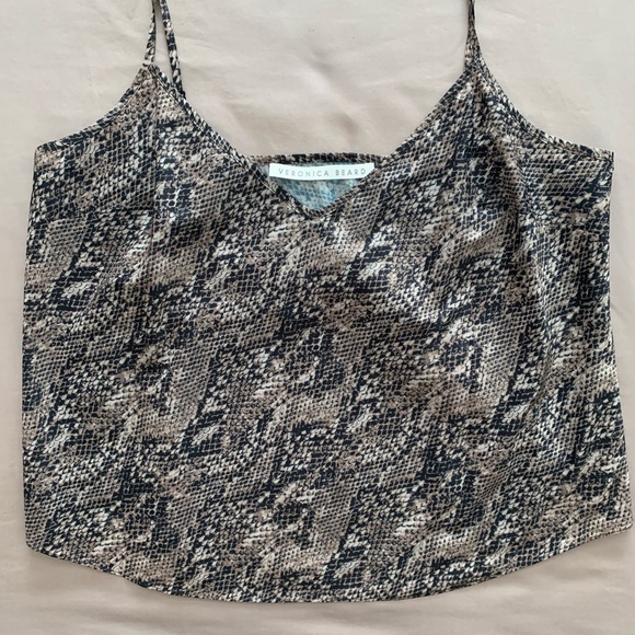 Veronica Beard Python Print Blouse - Picture 2 of 4